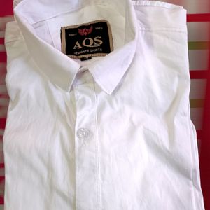 Brand New White Plain Formal Shirt