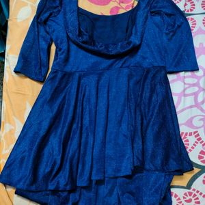 A Blue One Piece Dress