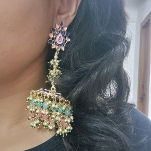 Multi Coloured Jhumka