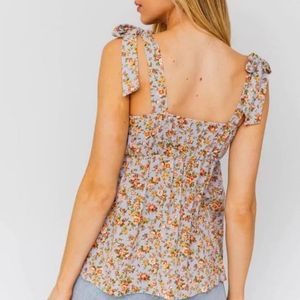 Multi Color Flower Print Top