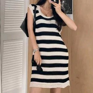 Pinterest Knitted Mini Dress With Black Slit