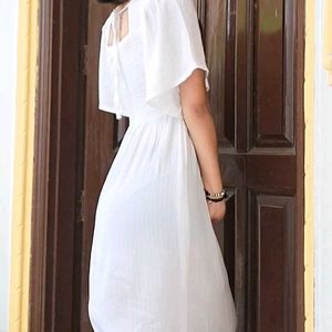 Midi White Dress