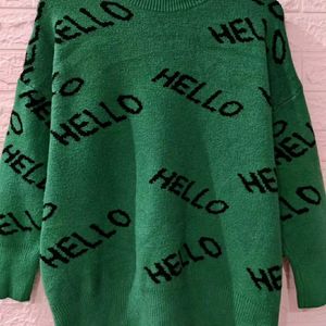 Hello 💚 Green Sweater