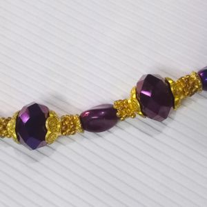 Golden Purple and White Neck Chains Combo