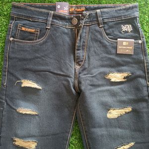 Men's Blue Denim Jeans For Fomal Wear