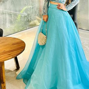 Cyan Colour Lehenga