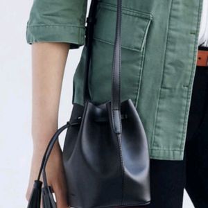 Leather Bucket Bag