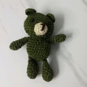 Dark Green Crochet Teddy