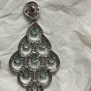 American Diamond Mint Earrings