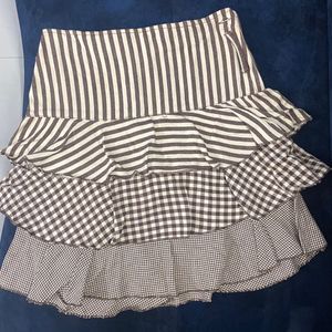 Stylish Mini Skirt With Layer Design