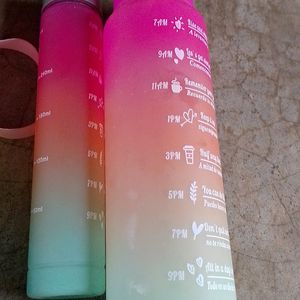 2 Water Bottle With Gift