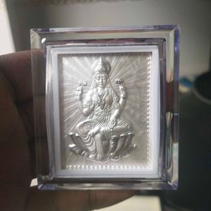 999 Pure Silver lakshmi ji Stand Frame