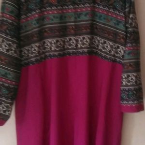 Pink Anarkali Kurti