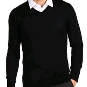 Black V Neck Sweatshirt