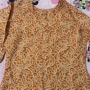 Bandhej Kurti For Woman