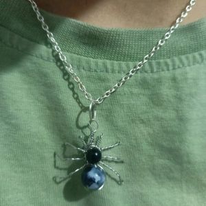 Handmade Spider Pendant Necklace