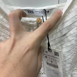 Zara White Dress With All Tags