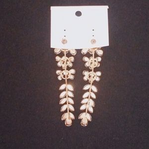 American Diamond Earrings Long