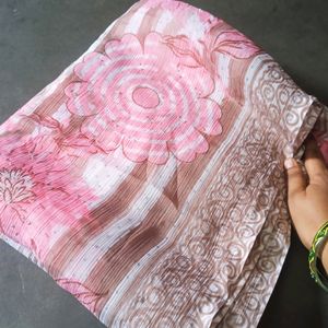 attractive Pink Saree