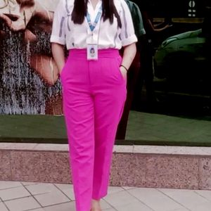 Fushia Zara Trouser