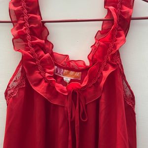 Red Cute Maxi Top