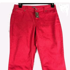 Women's Red Capri