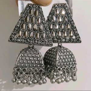 Silver Colour Earrings