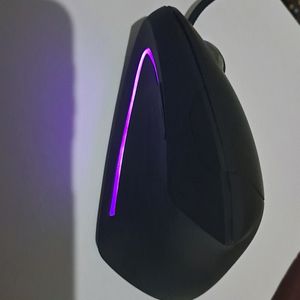 Ergonomic Vertical Mouse Wired Black Matte