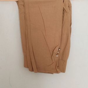 Short Hand Work Kurta With Stretchable Pant