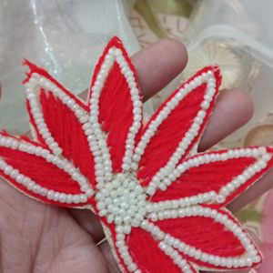 4 Pc Red Lotus Patches