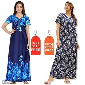 Must Have Satin Nighty Womens Nightwear Pack Of 2