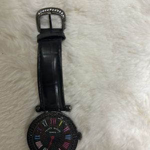 BLACK STUDDED WATCH