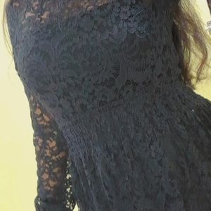 Black Net Dress