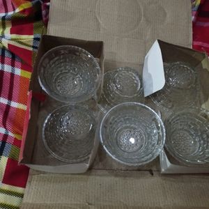 IOFloral 6pcs Glass Bowls. ₹250 Or 1500coins