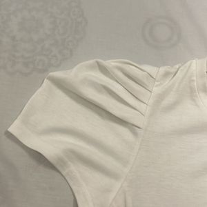 Fixed Price cream T shirt With Lovely Sleeves