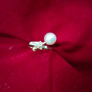 White Pearl Ring Only In 100 Rs New Design