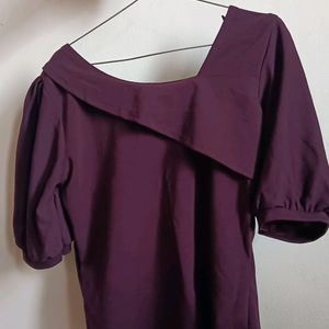 Wine Or Burgundy Colour Top Size L