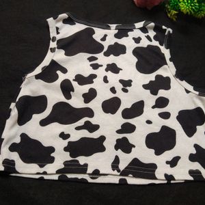 Shein Cow Print Crop Top📢😱 Loot