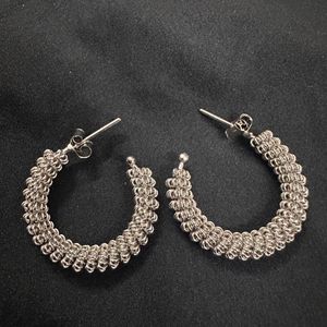 Silver Hoop Earrings 😍😍
