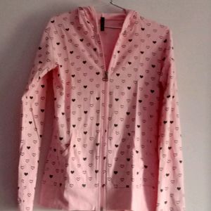 New Cotton Jacket Pink Colour For College Girls