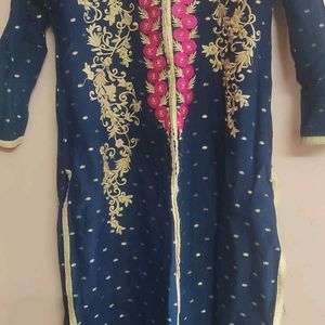 Navy Blue Kurta Used Good Condition