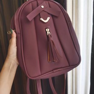 Girls Mauve Mini Backpack