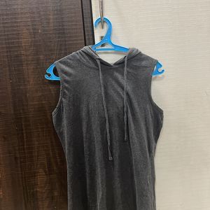 Grey Hoodie Sleeveless Tshirt