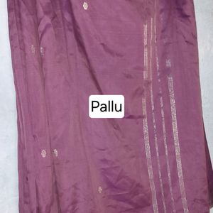 Silk Saree With SIlver Work