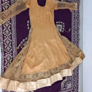 Golden Anarkali Available In Offer