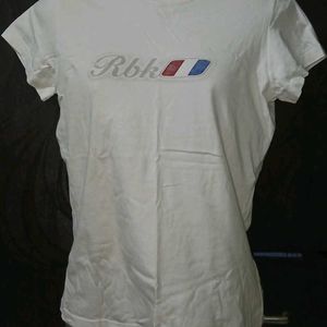 Reebok White Tshirt With Logo