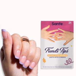 Sanfe - Stick On Nails - Pink French