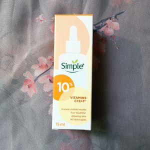 30 Off Simple 10%  Vitamin C+E+F' Serum