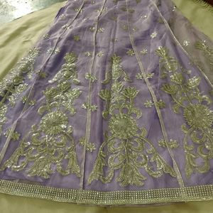 Lehenga Choli And Duptta Semi Stitched