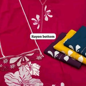 Fancy Rayon Cotton Pakistani Dress Material